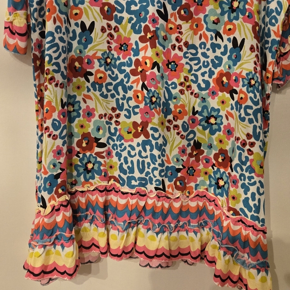 MarleyLilly Sz S/M Colorful Floral Resortwear, Swim Cover-up.  NWT - Picture 7 of 13